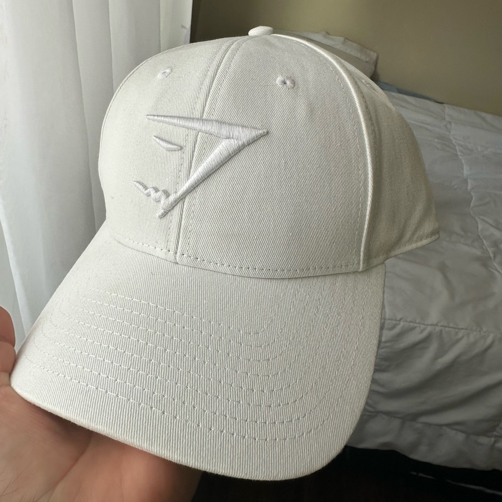 Gymshark White Baseball Cap